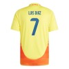 Officiële Voetbalshirt Colombia Luis Diaz 7 Thuis 2024 - Heren